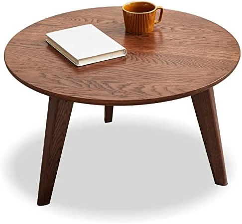 Fancyarn Prague End Table - Round End Table With 3 Legs, 100% Natural Solid Wood Side Table For Living Room, Eco-Friendly Painted Small End Table For Bed Room Kid's Room Sofa Patio, Simple Assembly - Image 9