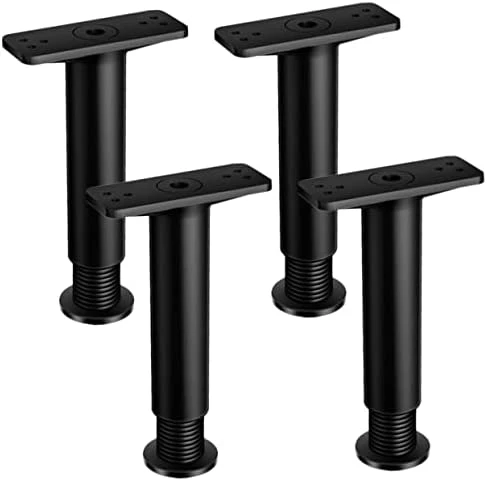 Housoutil 4pcs Bed Support Frame Adjustable Bed Frames Adjustable Bed Bases Bed Stand Adjustable Bed Legs Sofa Replacement Legs Bed Support Legs Bed Frame Support Bed Center Leg Furniture - Image 13