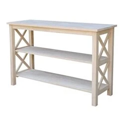 International Concepts Hampton Console Or Sofa Table Unfinished