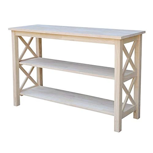 International Concepts Hampton Console Or Sofa Table Unfinished