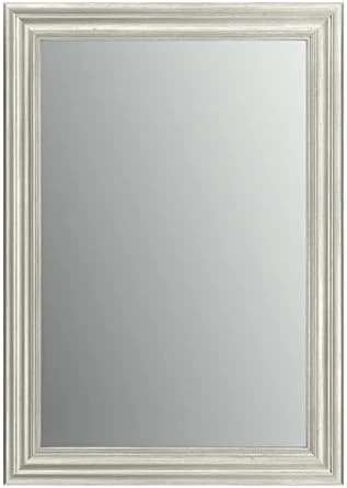 Delta Wall Mount 21 In. X 28 In. Small (S1) Rectangular Framed Float Mounting Bathroom Mirror In Matte White With Standard Glass - Image 8