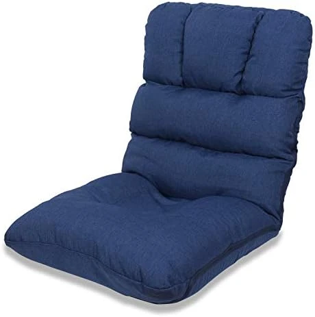 WAYTRIM 5-Position Indoor Adjustable Floor Chair, Padded Kids Gaming Sofa Chair With Backrest, Perfect For Living Room, Bedroom - Gray - Image 6