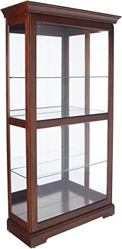 Howard Miller Tyler II Curio Cabinet 680-538 β Black Satin Finish Home Decor, Six Glass Shelves, Seven Level Display Case, Locking Slide Door, No-Reach Light - Image 9