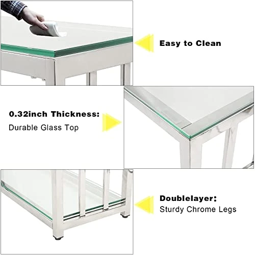 Console Table, 40.5" Narrow Console Sofa Table With Shelf, Modern Console Table Entryway Table Glass Silver Mirrored Console Table For Living Room Hallway Foyer Corridor Office Accent Entrance Table - Image 2