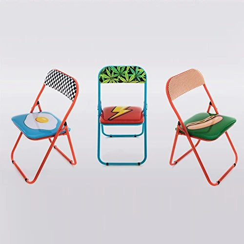 Seletti Blow Peace Folding Chair With Decor - Image 3