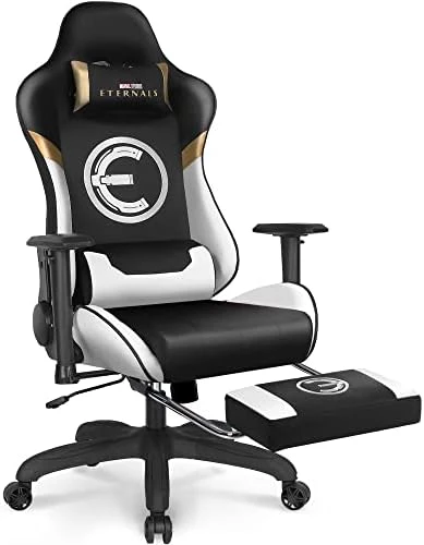 Marvel Eternals Gaming Chair Desk Office Computer Racing Chairs - Adults Gamer Ergonomic Game Footrest Reclining High Back Support Racer Leather Foot Rest (Eternals) - Image 5