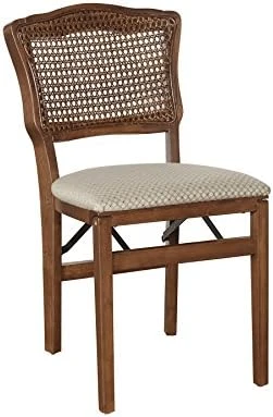Stakmore French Cane Back Folding Chair Finish, Set Of 2, Fruitwood - Image 6