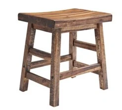 Alaterre Furniture Durango 20" H Industrial Wood Dining Stool