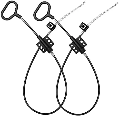 Nonley Sofa Recliner Cables, 2 Pack Couch Release Cables Recliner Replacement Parts D Ring Couch Recliner Pull Handle, Hook Exposed Cable With S Tip For Sofa, Black - Image 6