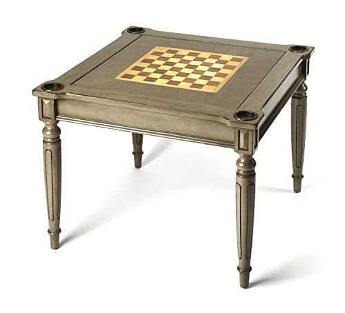 Butler Vincent Silver Satin Multi Game Table