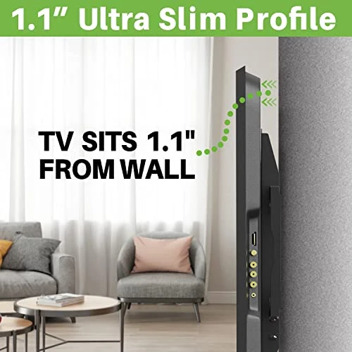 USX MOUNT TV Wall Mount Low Profile For Most 37-70 Inch TV,Universal TV Wall Mount Fit 16", 18", 24" And Weight Capacity 132lbs,Max Vesa 600 X 400mm, Fixed And Space Saving TV Bracket - Image 2