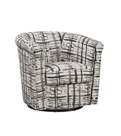 GRAFTON HOME Marvel Swivel Chair, 30D 30W 29H, Slate Splatter