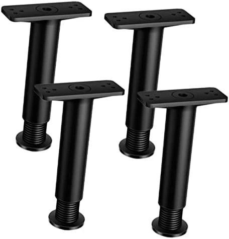 Housoutil 4pcs Bed Support Frame Adjustable Bed Frames Adjustable Bed Bases Bed Stand Adjustable Bed Legs Sofa Replacement Legs Bed Support Legs Bed Frame Support Bed Center Leg Furniture - Image 15