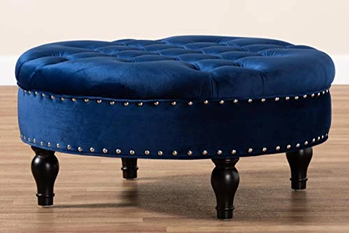 Baxton Studio Ottomans, Royal Blue - Image 5