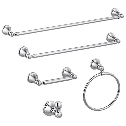 Delta Faucet 73246 Woodhurst Wall Mounted Towel Ring In Polished Chrome, Bath Accessories - Image 3