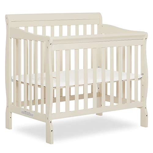 Dream On Me Aden 4-in-1 Convertible Mini Crib In White, Greenguard Gold Certified, Non-Toxic Finish, New Zealand Pinewood, With 3 Mattress Height Settings - Image 6