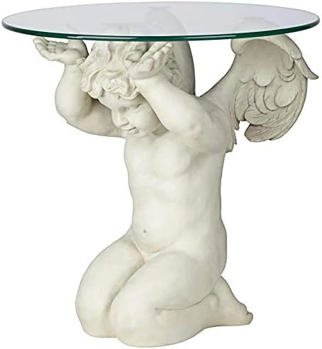 Design Toscano Good Fortune Elephant Glass-Topped Table, 16" Diameter X 21½" High - Image 6