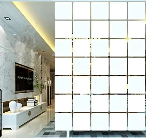 BMIDRUT 12Pcs/Set Hanging Room Divider White DIY Panel Screens Partition Wall Dividers Room Decorative With All Accessories 11.4x11.4 Inch (M6) - Image 7