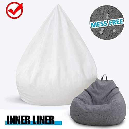 TJOUL Scorpiuse Bean Bag Inner Liner, Easy Cleaning Bean Bag Insert Replacement Cover For Bean Bag Chair, Zipper Opening No Filler (M-31.5"X35.5") - Image 2