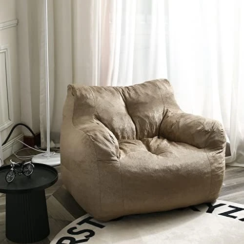 N&V Bean Bag Chair Giant High-Density Foam Filling Sofa For Teens, Adults To Gaming, Reading, And Watching TV - Image 5