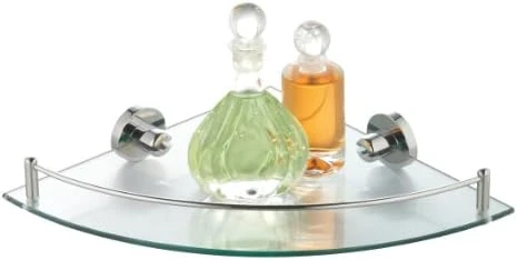 Axxentia Bad 282100 Corner Shelf 35x26 Cm With Chrome-Plated Railing And Glass Base By Axxentia Bad - Image 7