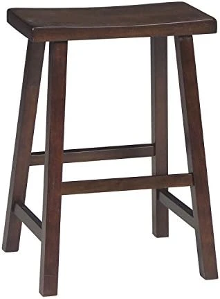 International Concepts Saddle Seat Barstool Walnut 24" - Image 2