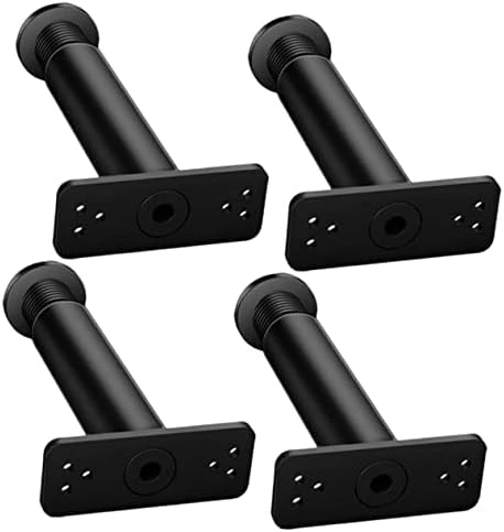 Yardwe 4pcs Bed Support Frame Adjustable Stand Replacement King Size Bed Support Legs Bed Frame Center Support Bed Legs Replacement Bed Frame Legs Bed Center Leg Furniture Holder Black - Image 7