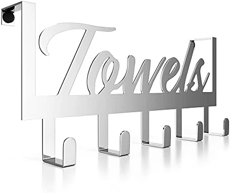 Aesthetic Over The Door Towel Rack For Your Bathroom – Space Saving And Convenient Towel Holder With Sturdy Hooks – The Perfect Addition To Your Bathroom Decor - Image 6