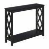 Convenience Concepts Diamond Console Table, Black