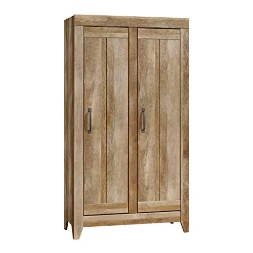 Sauder Adept Storage Wide Storage Cabinet, Craftsman Oak Finish