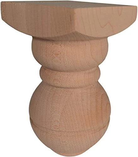 BingLTD - 5" Unfinished Profile Maple Sofa Leg - Set Of 4 (BF1512-MA-UNF) - Image 3