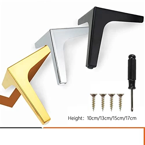 ARCIDO 8Pcs10/13/15/17cm Black Sofa Furniture Furniture Legss For Bed Chair Desk Dresser Bathroom Cabinet Coffee Table Yitaowang (Color : Silver-17cm-8pcs) - Image 3