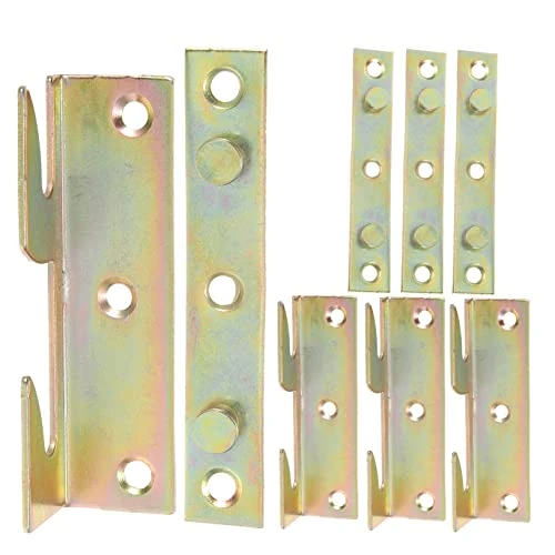 Housoutil 24 Pcs Bed Button Bed Hanger Bed Hinge Cold Rolled Steel Furniture - Image 5