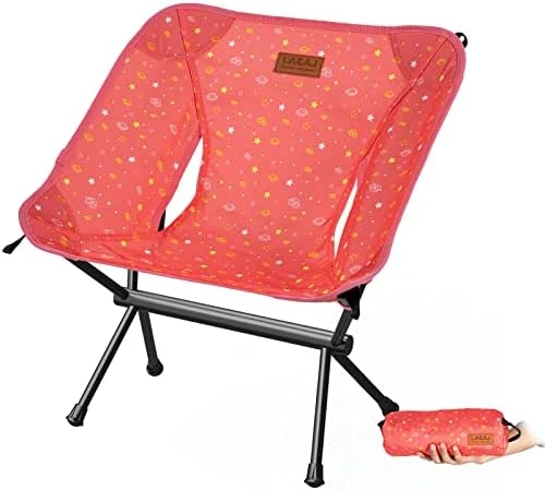 G2 GO2GETHER Star-Moon Printing Lightweight Camping Folding Chair For Youth, 600D Oxford Fabric, Durable Aluminum Alloy Frame, Easy To Storage And Carry, Suit For Camping, Hiking, Go To Beach (Black) - Image 9