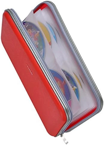 Wismart 70 Capacity Heavy Duty CD DVD Blu-ray Media Case Storage Holder Organizer Wallet (Black) - Image 11