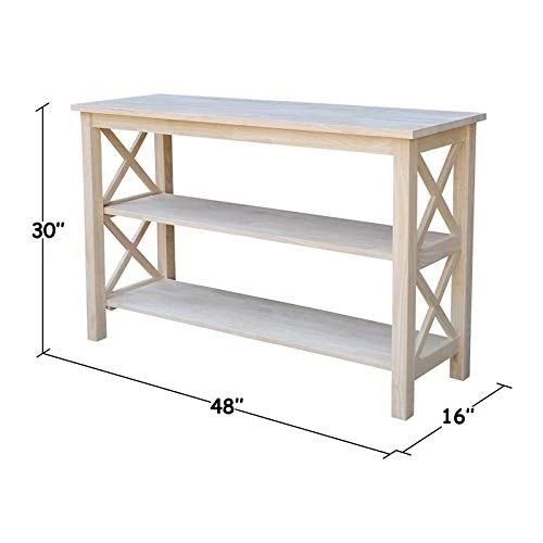 International Concepts Hampton Console Or Sofa Table Unfinished - Image 2