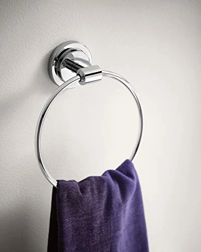 Moen DN0786CH Iso Bathroom Hand -Towel Ring, Chrome - Image 3