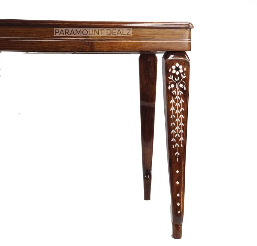 Paramount Dealz Handcrafted Vintage Collection Foldable Chess Table With Drawer | Hand Carved Solid Luxury Wooden Chess Table | 24 Inch Chess Table - Best Living Room Decor - Image 4