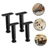 Housoutil 4pcs Bed Support Frame Adjustable Bed Frames Adjustable Bed Bases Bed Stand Adjustable Bed Legs Sofa Replacement Legs Bed Support Legs Bed Frame Support Bed Center Leg Furniture