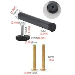 Heavy Duty Metal Furniture Feet Iron Adjustable Furniture Legs Bed Legs Support Foot Clamp Feet Bed Frame Support Accessories Replacement Furniture Legs,Adjustable 1cm,Set Of 4 Kuangzhanwang ( Color :