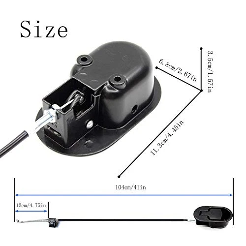 N.B.Y. Aluminum Metal Recliner Replacement Parts,Metal Pull Recliner Handle Replacement Extension Cable-fits Ashley And Major Recliner Brands Couch Style Pull Chair Release Handle For Sofa (Black-36" - Image 6