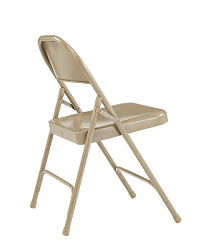 (4 Pack) National Public Seating 50 Series Choice All-Steel Folding Chair, Beige - Image 5