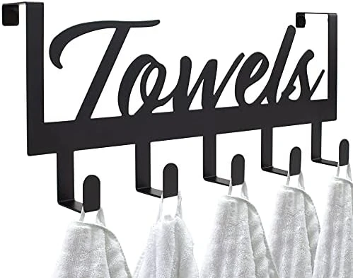 Aesthetic Over The Door Towel Rack For Your Bathroom – Space Saving And Convenient Towel Holder With Sturdy Hooks – The Perfect Addition To Your Bathroom Decor - Image 5