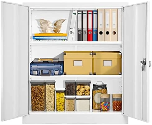 Greenvelly Metal Storage Cabinet 72β Black Garage Steel Locking Cabinet With Doors And 4 Adjustable Shelves, Tall Tool Cabinets Lockable File Cabinet For Home Office, Metal Classroom Cabinet Basement - Image 7