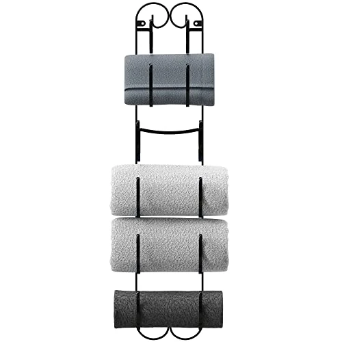 DecoBros Wall Mount Multi-Purpose Towel/Wine/Hat Rack, Bronze