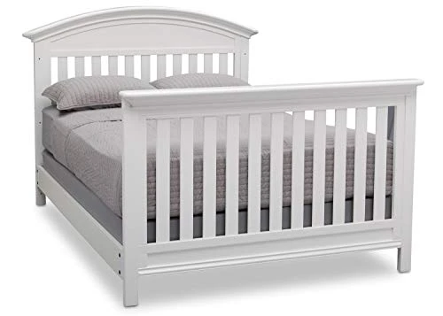 CC KITS Full-Size Conversion Kit Bed Rails For Serta Aberdeen, Adelaide, Ashland, Banbury, Barrett, Bethpage, Fairmont, Fall River, Fernwood & Mid-Century Modern Lifestyle 4-in-1 Cribs (Bianca White) - Image 2