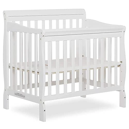 Dream On Me Aden 4-in-1 Convertible Mini Crib In White, Greenguard Gold Certified, Non-Toxic Finish, New Zealand Pinewood, With 3 Mattress Height Settings - Image 7