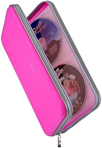 Wismart 70 Capacity Heavy Duty CD DVD Blu-ray Media Case Storage Holder Organizer Wallet (Black) - Image 9