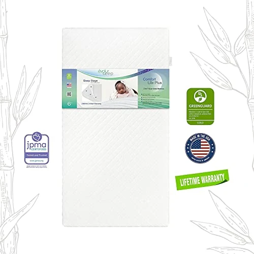 Evolur Comfort Lite Plus Fiber Crib & Toddler Mattress, Greenguard Gold Certified - Image 4