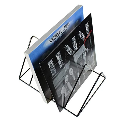 Record-Happy Vinyl Record Storage Holder Stand – Premium Vinyl Coated Metal Wire Rack Holds Up To 50 Album Lp’s – Simple, Functional And Contemporary Display Concept Design For 12 Inch Records - Image 2